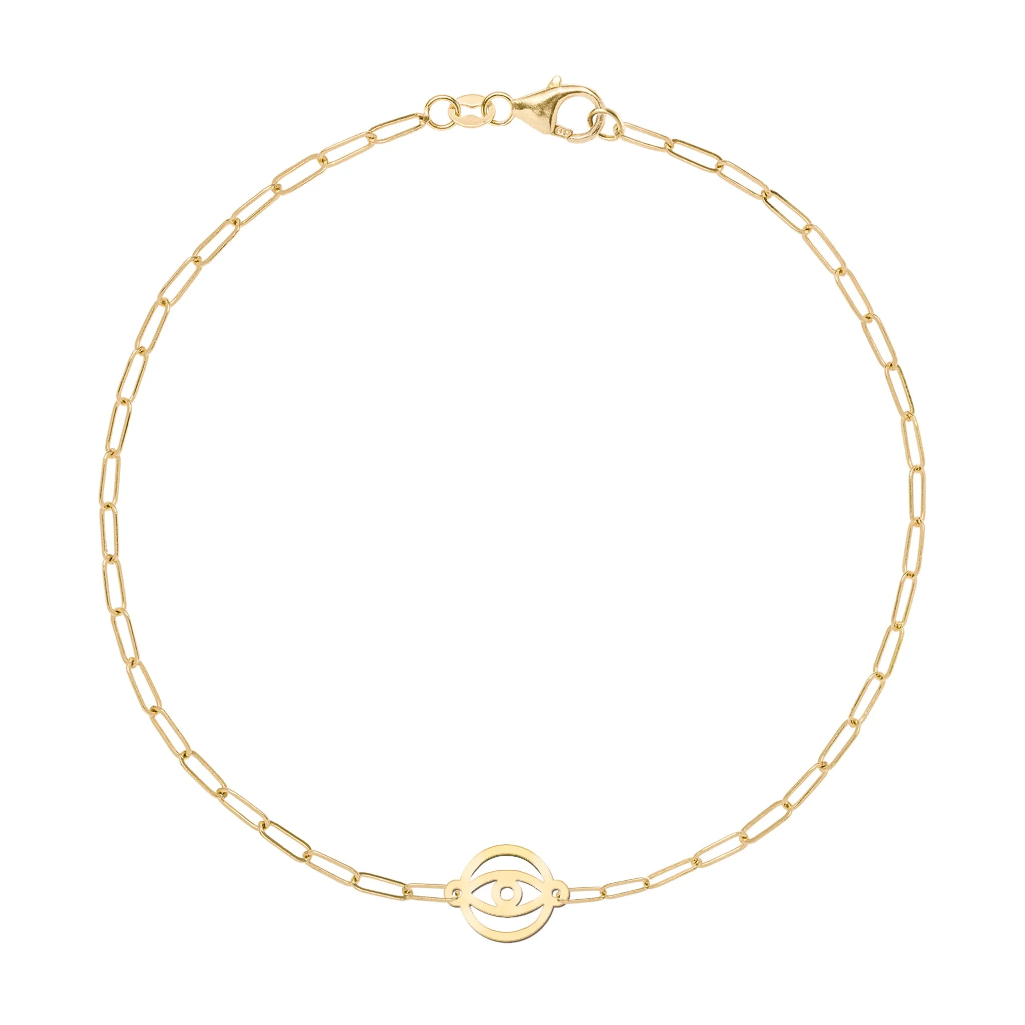 Evil Eye Adelaide Mini Bracelet in 14k Gold sold by Haverhill