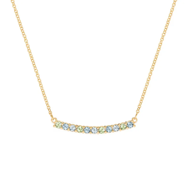 Personalized Rosecliff Bar Necklace in 14k Gold sold by Haverhill