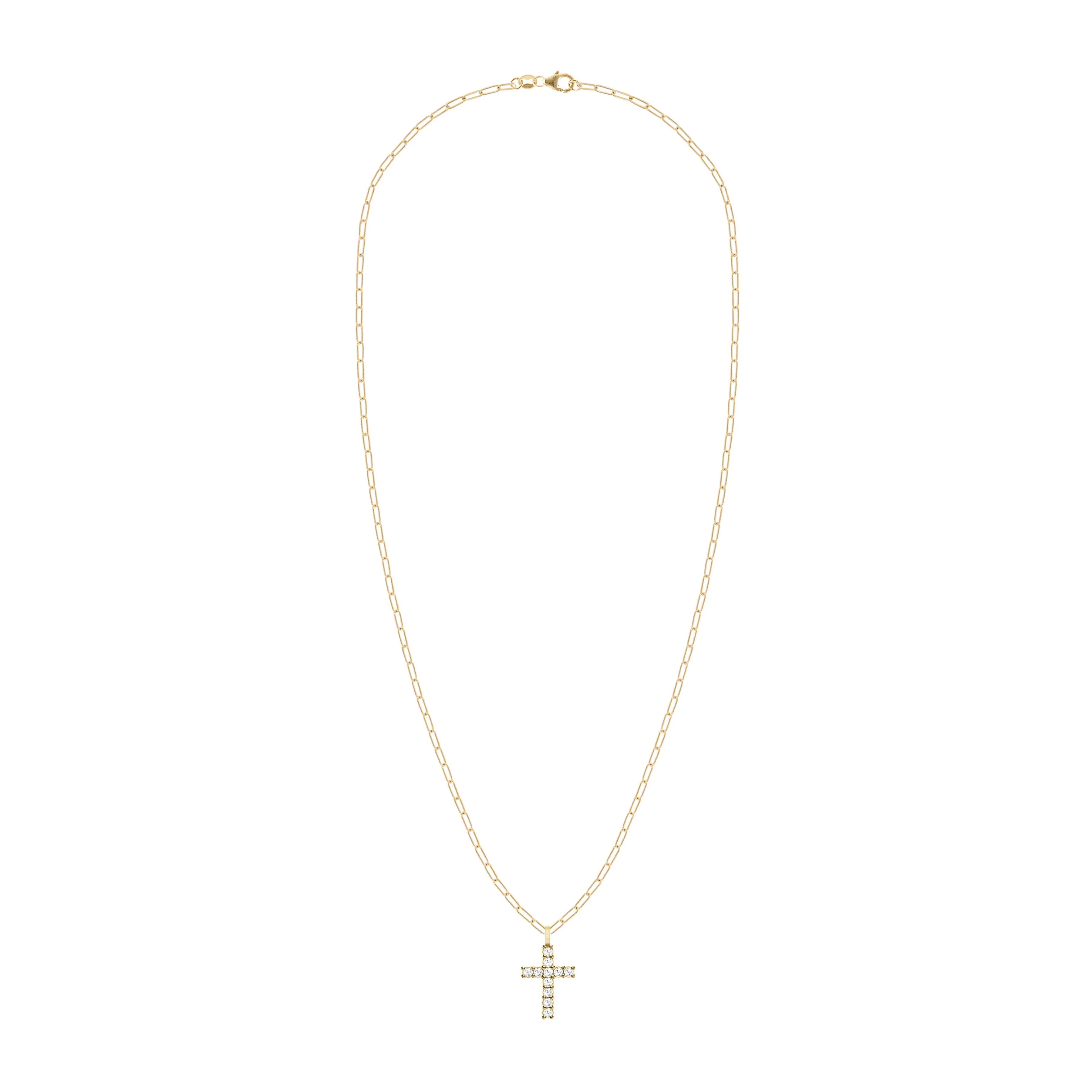 Rosecliff Cross Diamond Pendant in 14k Gold (April) sold by Haverhill product image thumbnail 4