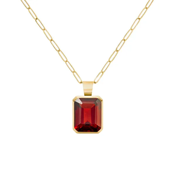 Warren Garnet Pendant in 14k Gold (January) sold by Haverhill