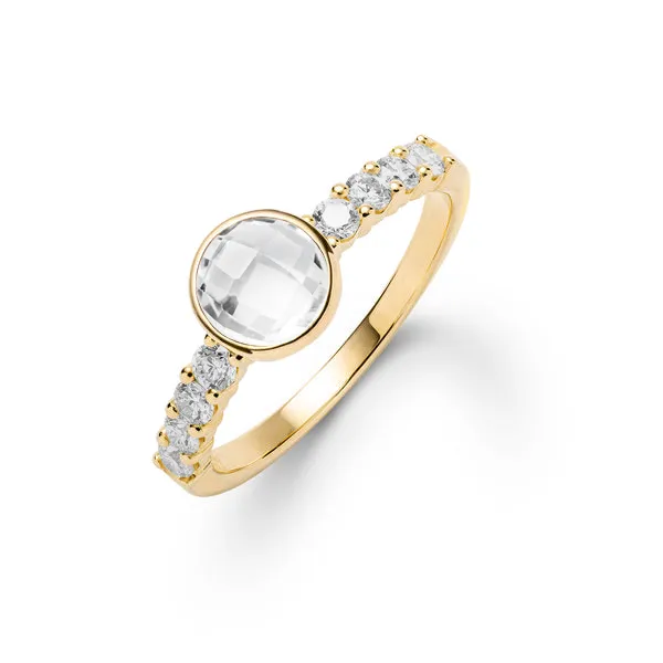 Personalized Rosecliff Grand Ring in 14k Gold sold by Haverhill