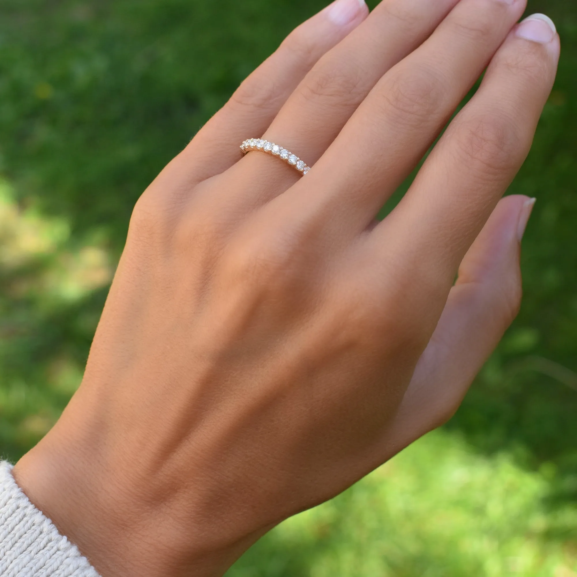 Personalized Rosecliff Birthstone Stackable Ring in 14k Gold sold by Haverhill product image thumbnail 2