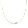 Personalized Grand 2 Connected Birthstone Necklace in 14k Gold sold by Haverhill
