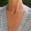 Personalized Grand 2 Connected Birthstone Necklace in 14k Gold sold by Haverhill