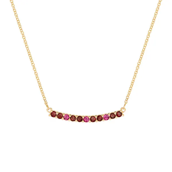 Personalized Rosecliff Bar Necklace in 14k Gold sold by Haverhill