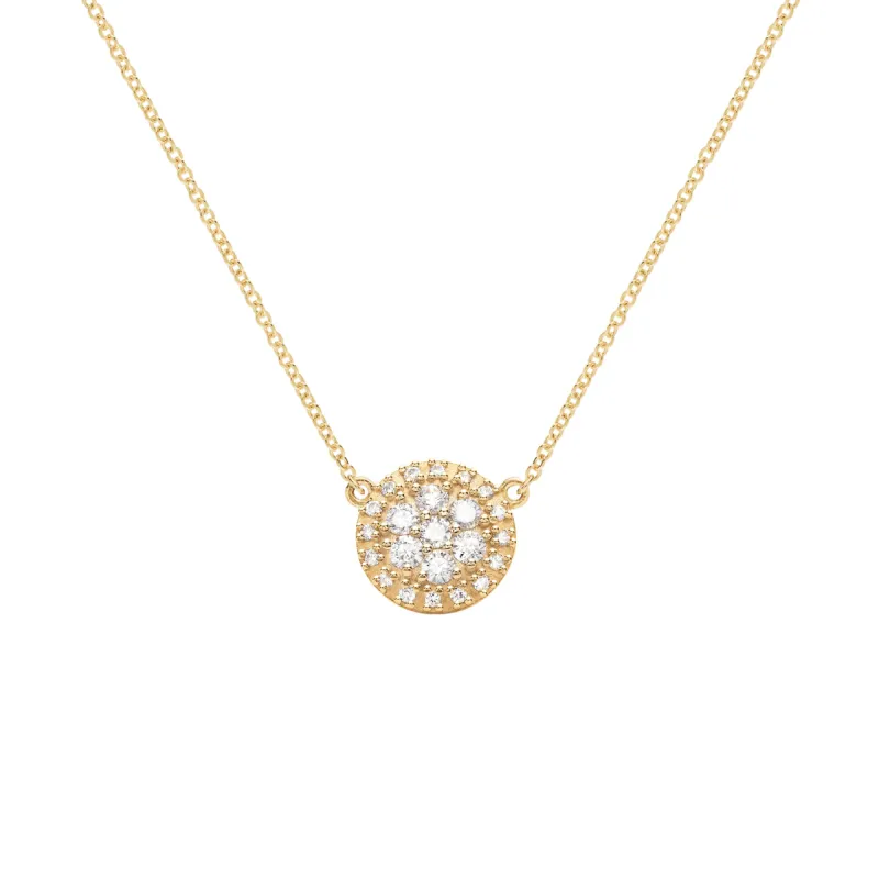 Palmer Diamond Necklace in Solid 14k Gold made by Haverhill