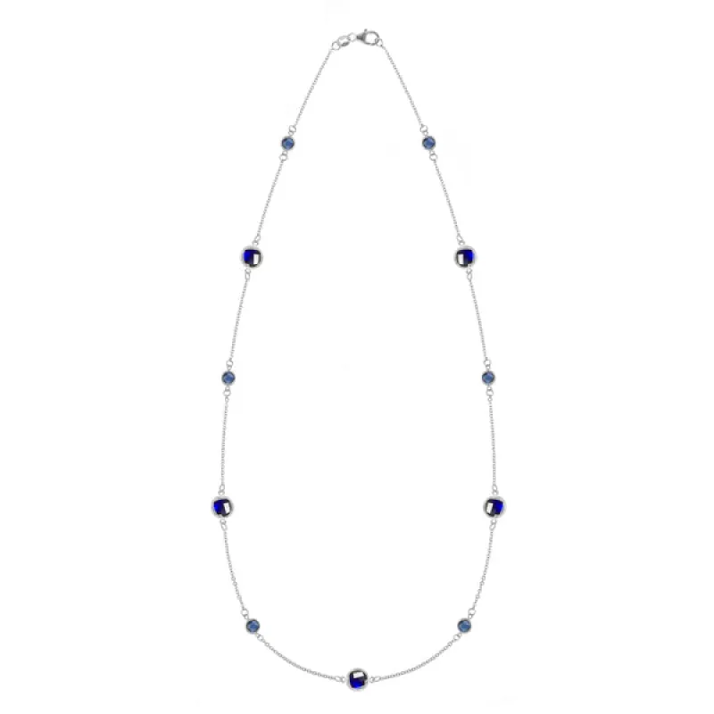 Personalized Bayberry Grand & Classic 11 Stone Necklace in 14k Gold sold by Haverhill