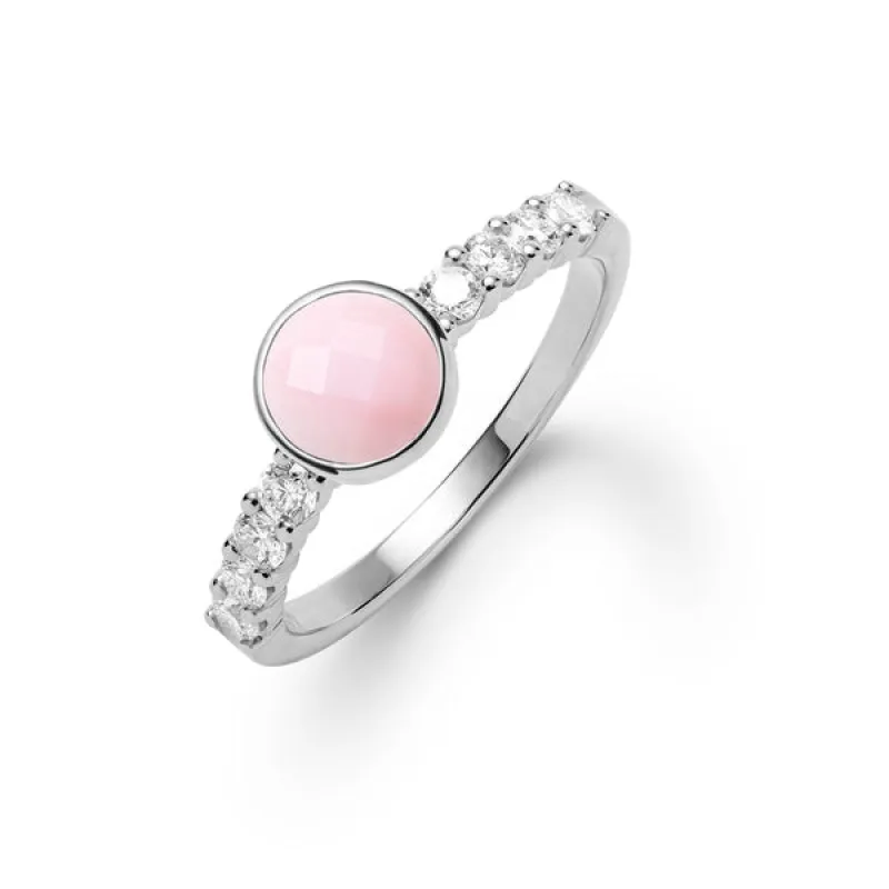 Rosecliff Grand Pink Opal Ring in 14k Gold (October) sold by Haverhill