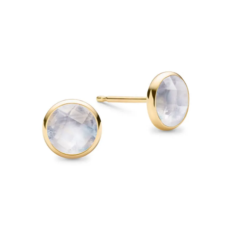 Grand Birthstone Stud Earrings in 14k Gold sold by Haverhill
