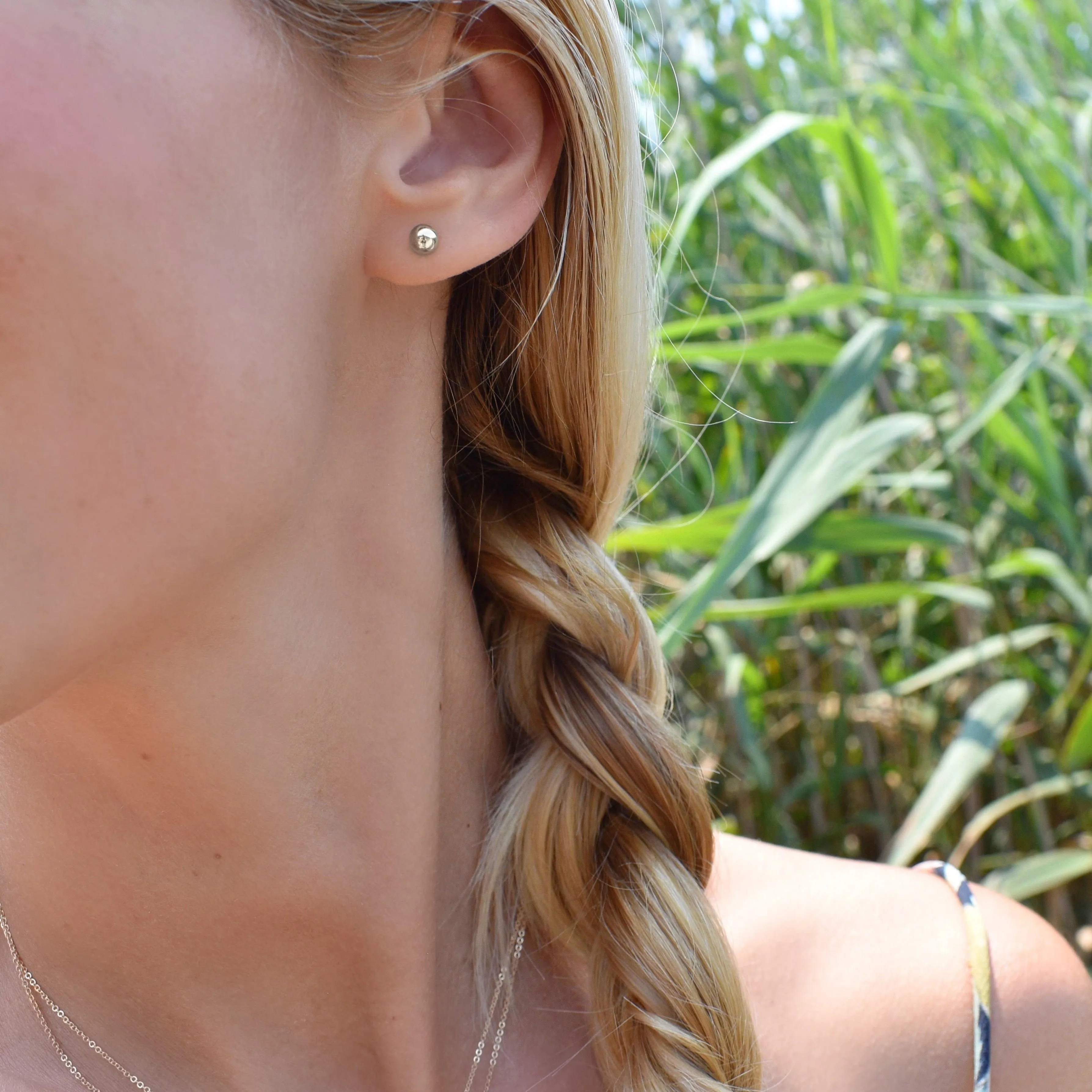 Bristol Stud Earrings in 14k White Gold sold by Haverhill product image thumbnail 2