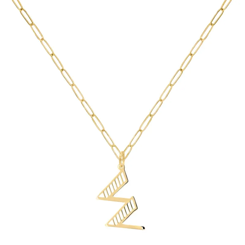 Personalized Essex Letter Pendant in 14k Gold sold by Haverhill