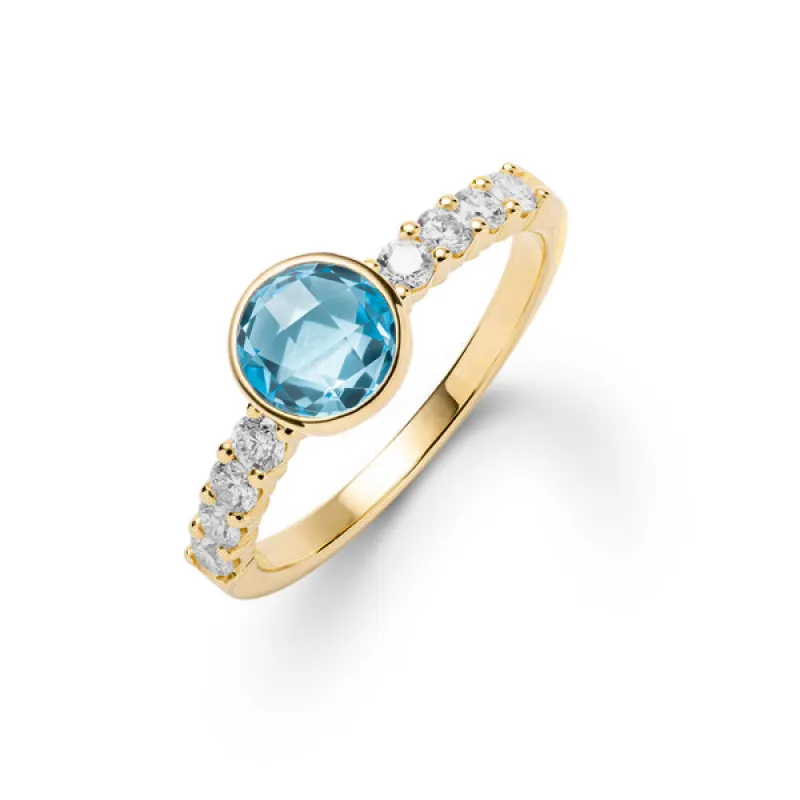 Personalized Rosecliff Grand Ring in 14k Gold sold by Haverhill