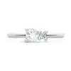 Personalized Greenwich Solitaire Birthstone & Diamond Ring in 14k Gold sold by Haverhill