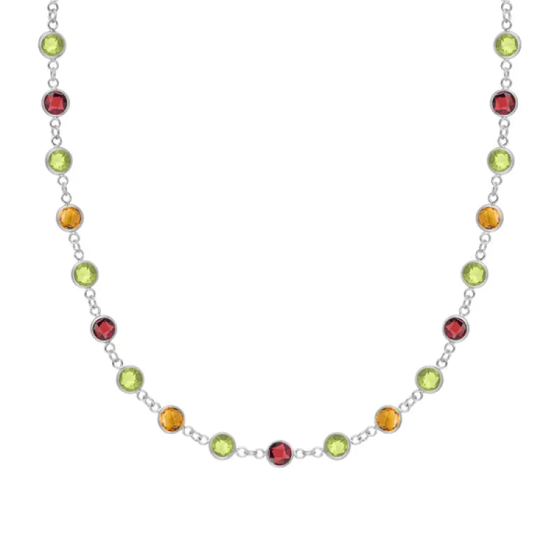 Personalized Newport Birthstone Necklace in 14k Gold sold by Haverhill