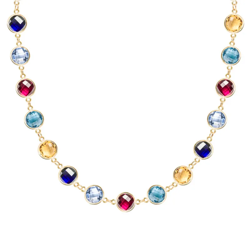 Personalized Newport Grand Necklace in 14k Gold sold by Haverhill