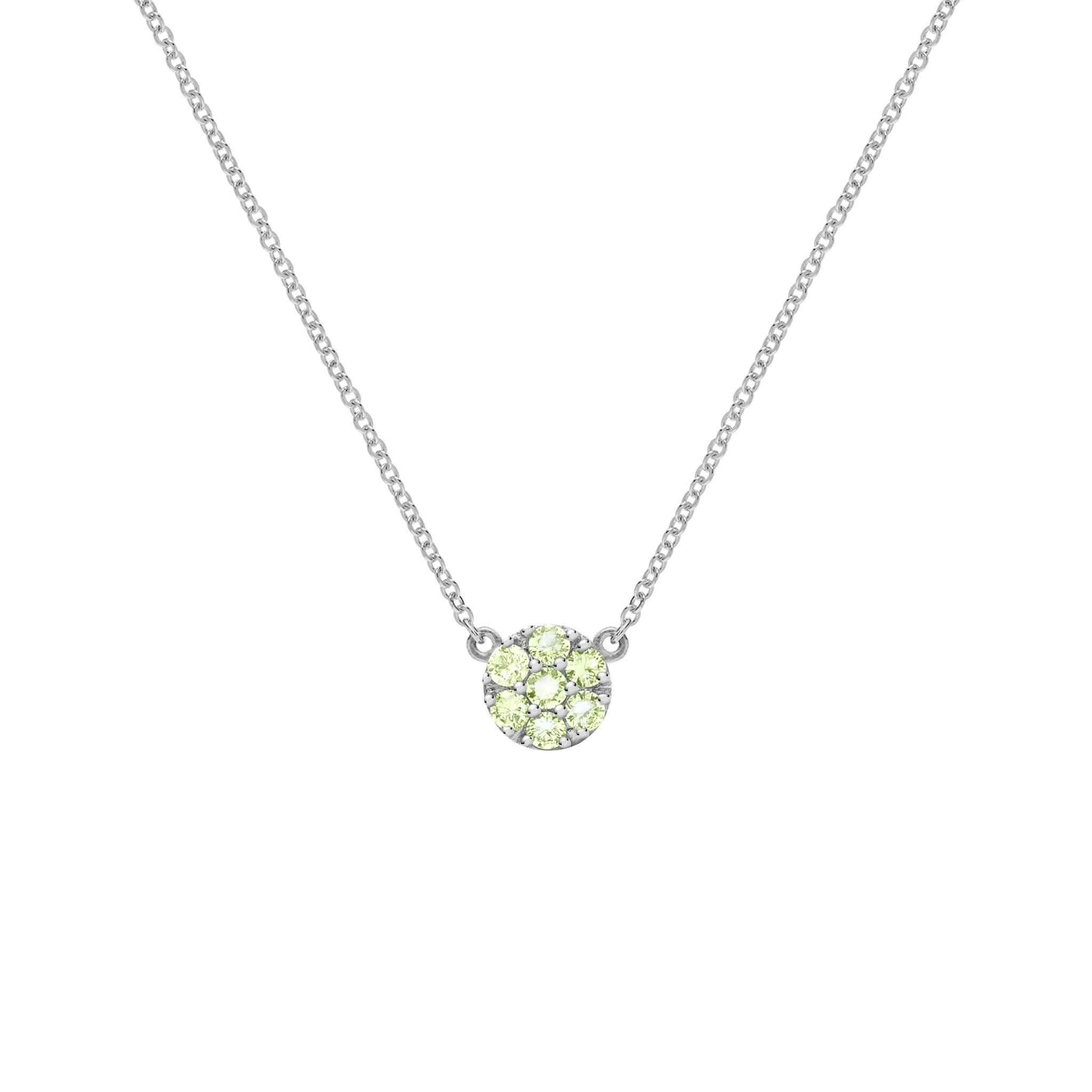 Rosecliff Peridot Mini Necklace in Solid 14k Gold (August) sold by Haverhill product image thumbnail 5