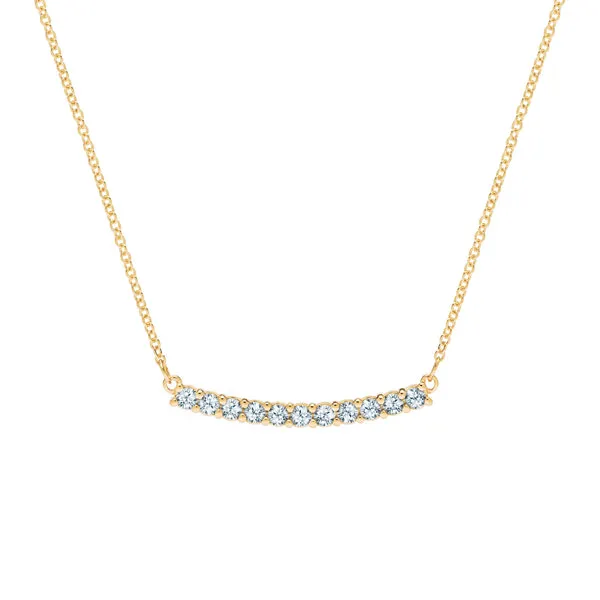 Personalized Rosecliff Bar Necklace in 14k Gold sold by Haverhill
