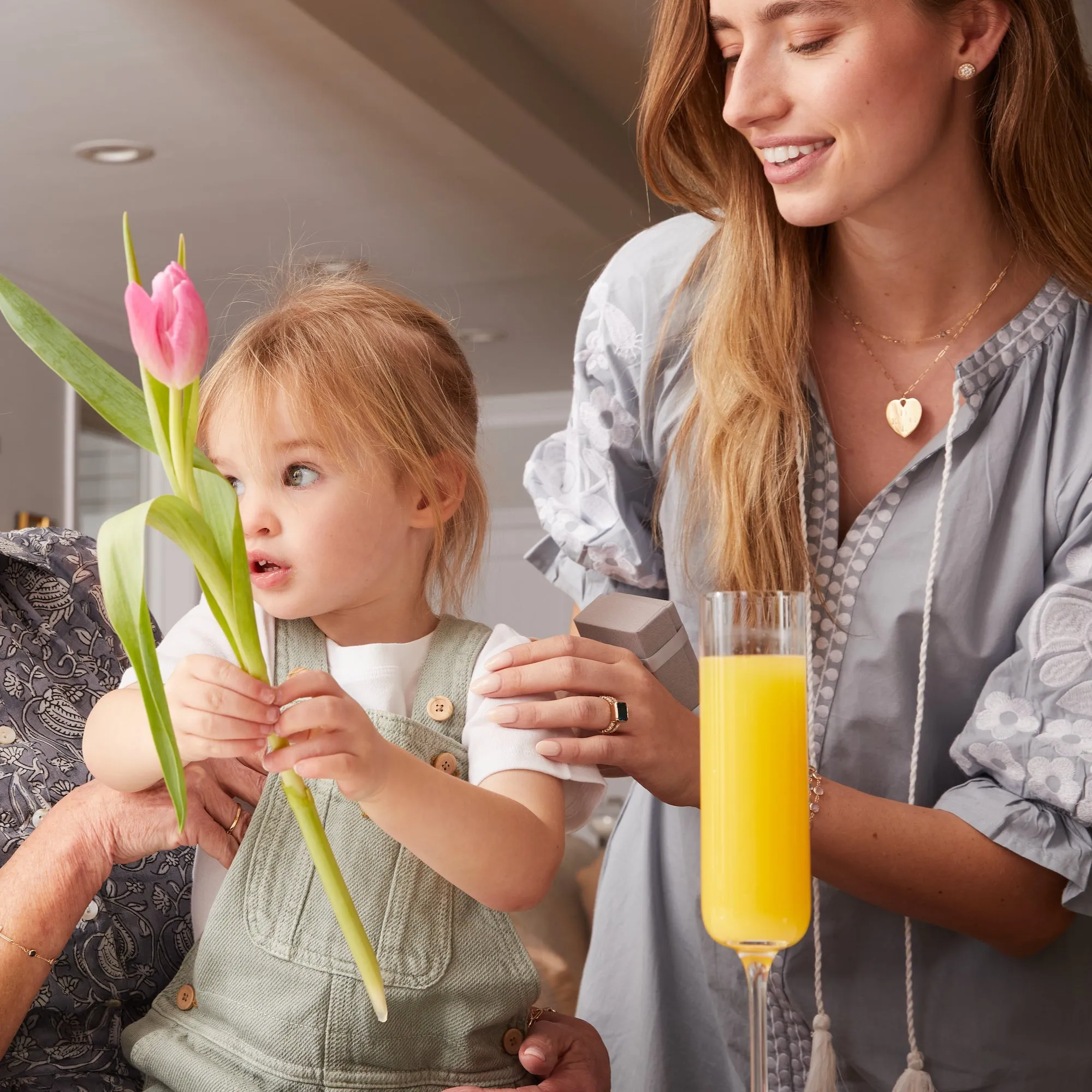 Engravable Large Flat Heart Pendant with Adelaide Mini Chain in 14k Gold sold by Haverhill product image thumbnail 3