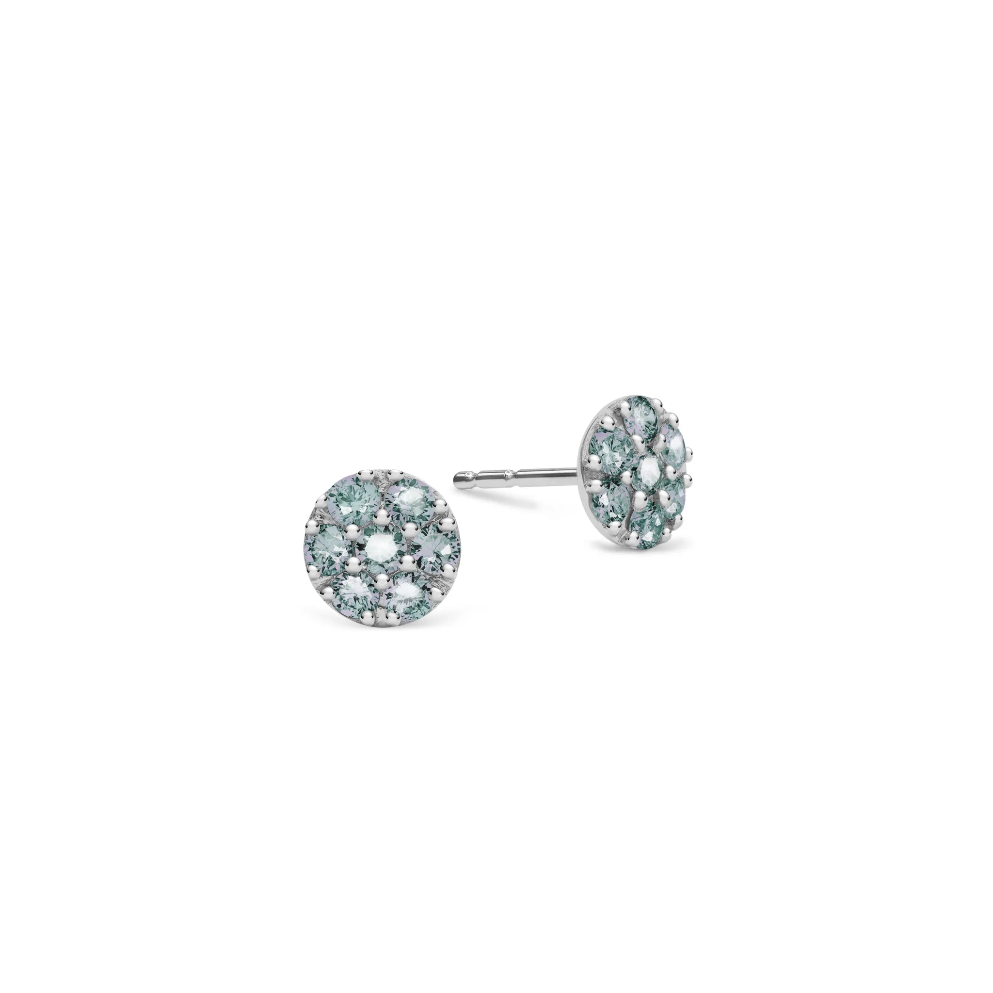 Rosecliff Alexandrite Mini Stud Earrings in Solid 14k Gold (June) sold by Haverhill product image thumbnail 5