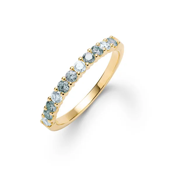 Personalized Rosecliff Birthstone Stackable Ring in 14k Gold sold by Haverhill