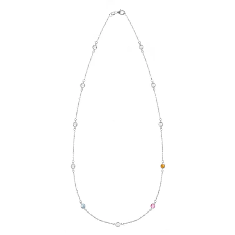 Personalized Bayberry 11 Birthstone Necklace in 14k Gold sold by Haverhill