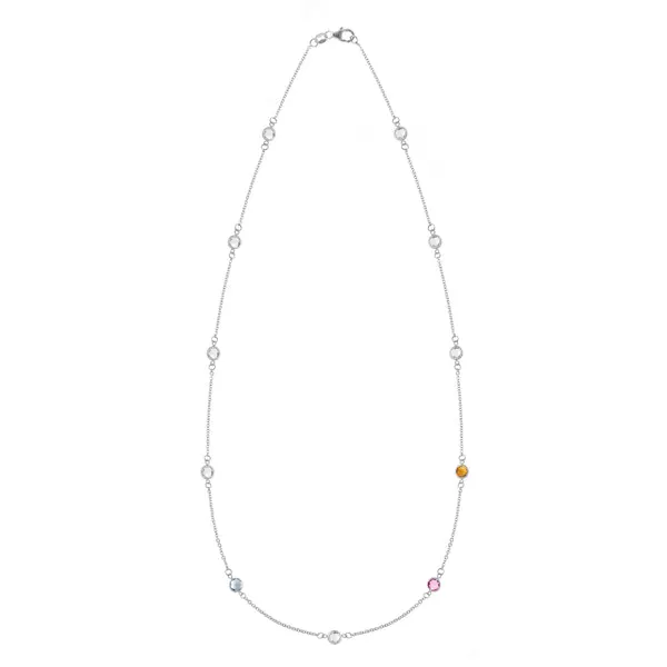 Personalized Bayberry 11 Birthstone Necklace in 14k Gold sold by Haverhill