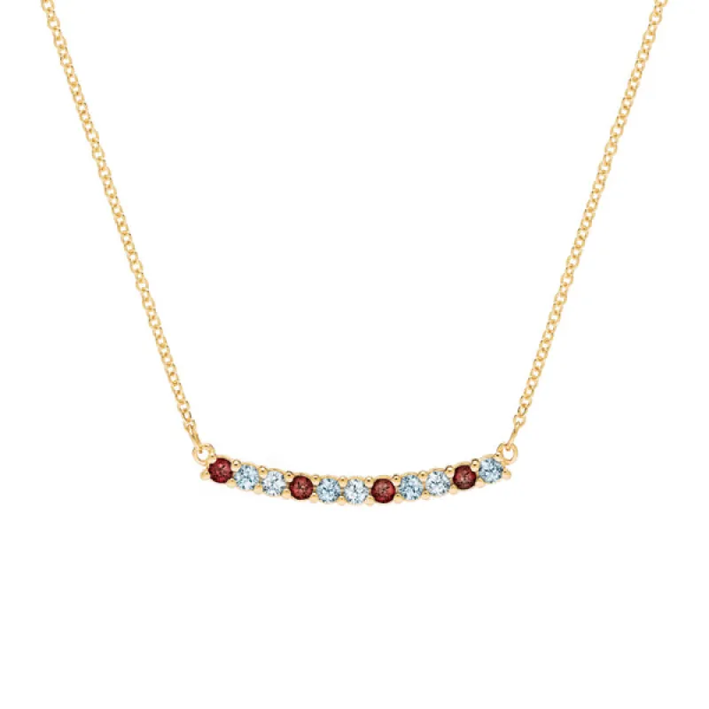 Personalized Rosecliff Bar Necklace in 14k Gold sold by Haverhill