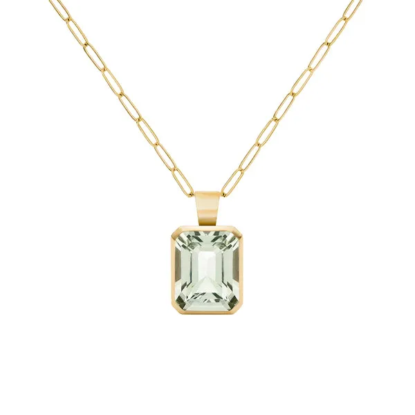 Warren Green Amethyst Pendant in 14k Gold (February) sold by Haverhill