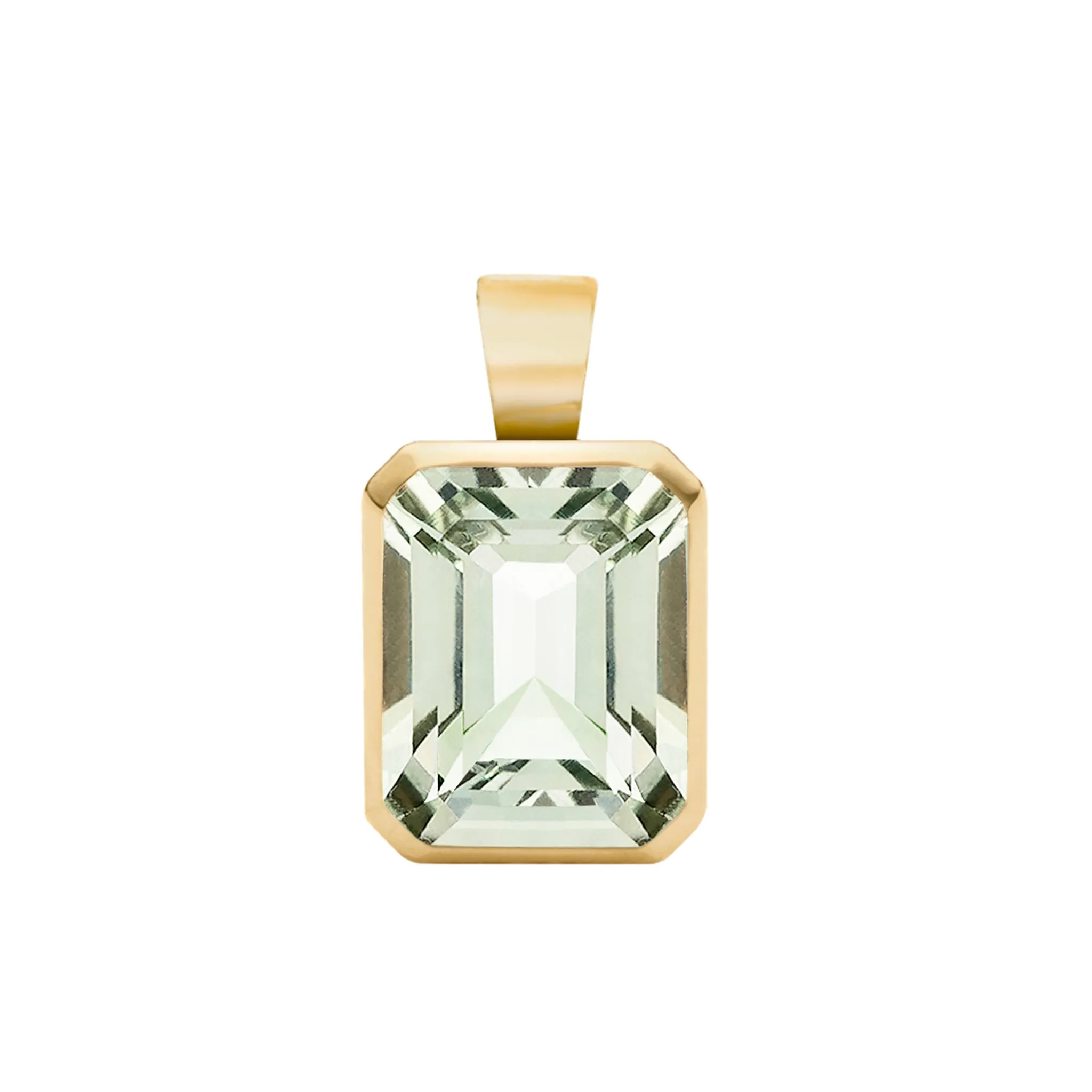 Warren Green Amethyst Pendant in 14k Gold (February) sold by Haverhill