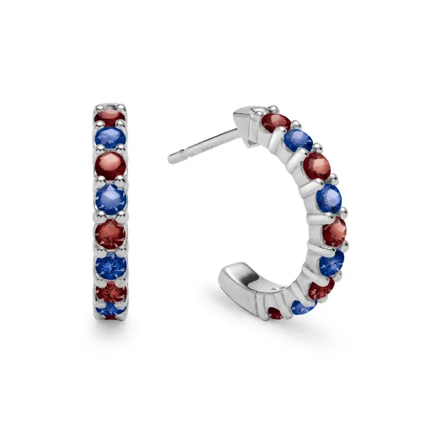 Personalized Rosecliff Birthstone Earrings in 14k Gold sold by Haverhill