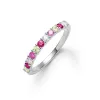 Personalized Rosecliff Birthstone Stackable Ring in 14k Gold sold by Haverhill