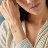 Personalized Classic 5 Birthstone Bracelet in 14k Gold sold by Haverhill