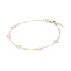 Personalized Classic 5 Birthstone Bracelet in 14k Gold sold by Haverhill