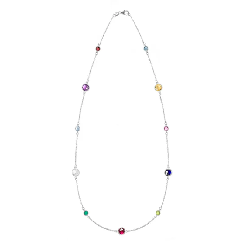 Personalized Bayberry Grand & Classic 11 Stone Necklace in 14k Gold sold by Haverhill