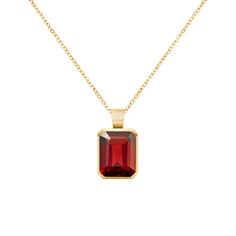 Warren Garnet Pendant in 14k Gold (January) sold by Haverhill