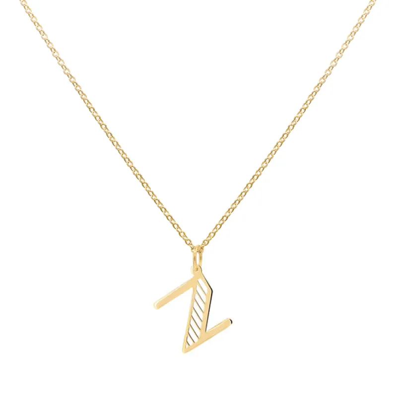 Personalized Essex Letter Pendant in 14k Gold sold by Haverhill