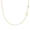 Personalized Aries & Birthstone Necklace on Adelaide Mini in 14k Gold sold by Haverhill