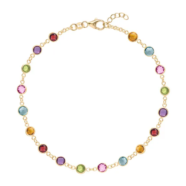 Personalized Newport Birthstone Bracelet in 14k Gold sold by Haverhill