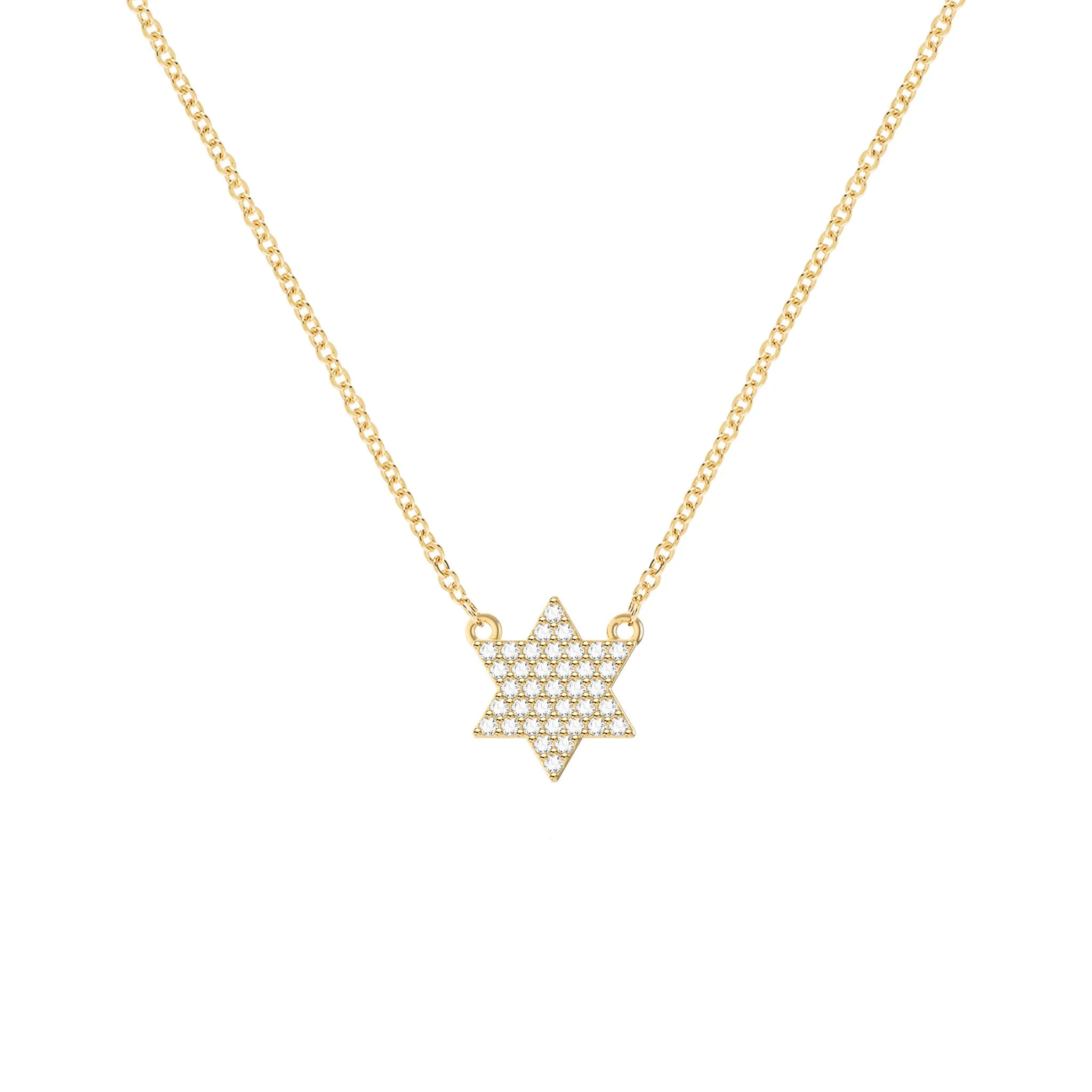 Diamond Star of David Necklace in 14k Gold sold by Haverhill