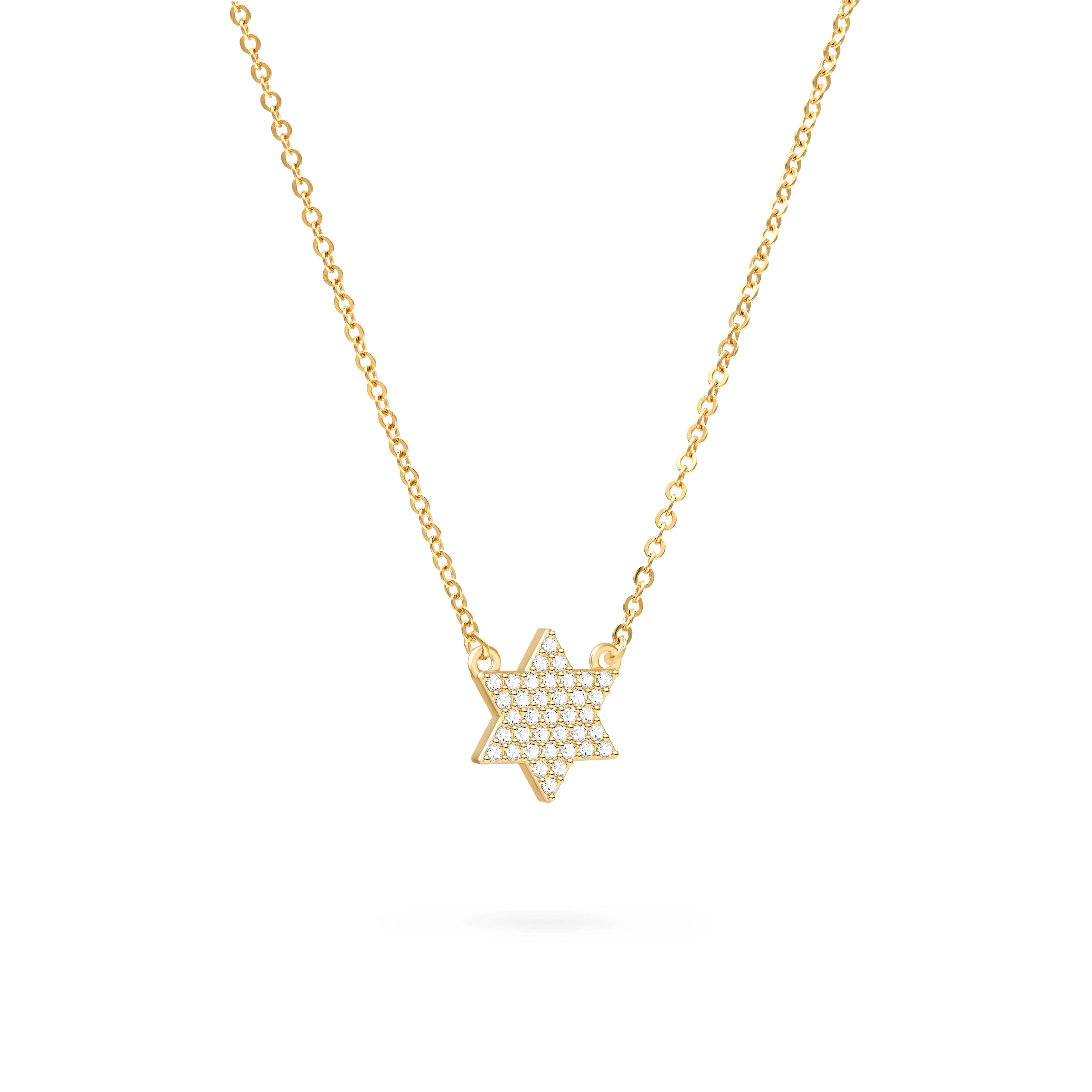 Diamond Star of David Necklace in 14k Gold sold by Haverhill product image thumbnail 4