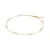 Personalized Classic 7 Birthstone Bracelet in 14k Gold sold by Haverhill