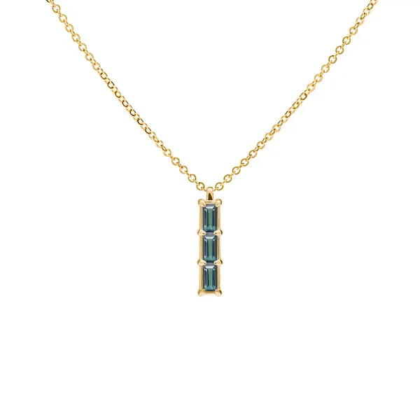 Personalized Providence 3 Birthstone Pendant in 14k Gold sold by Haverhill