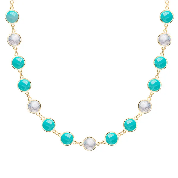 Personalized Newport Grand Necklace in 14k Gold sold by Haverhill