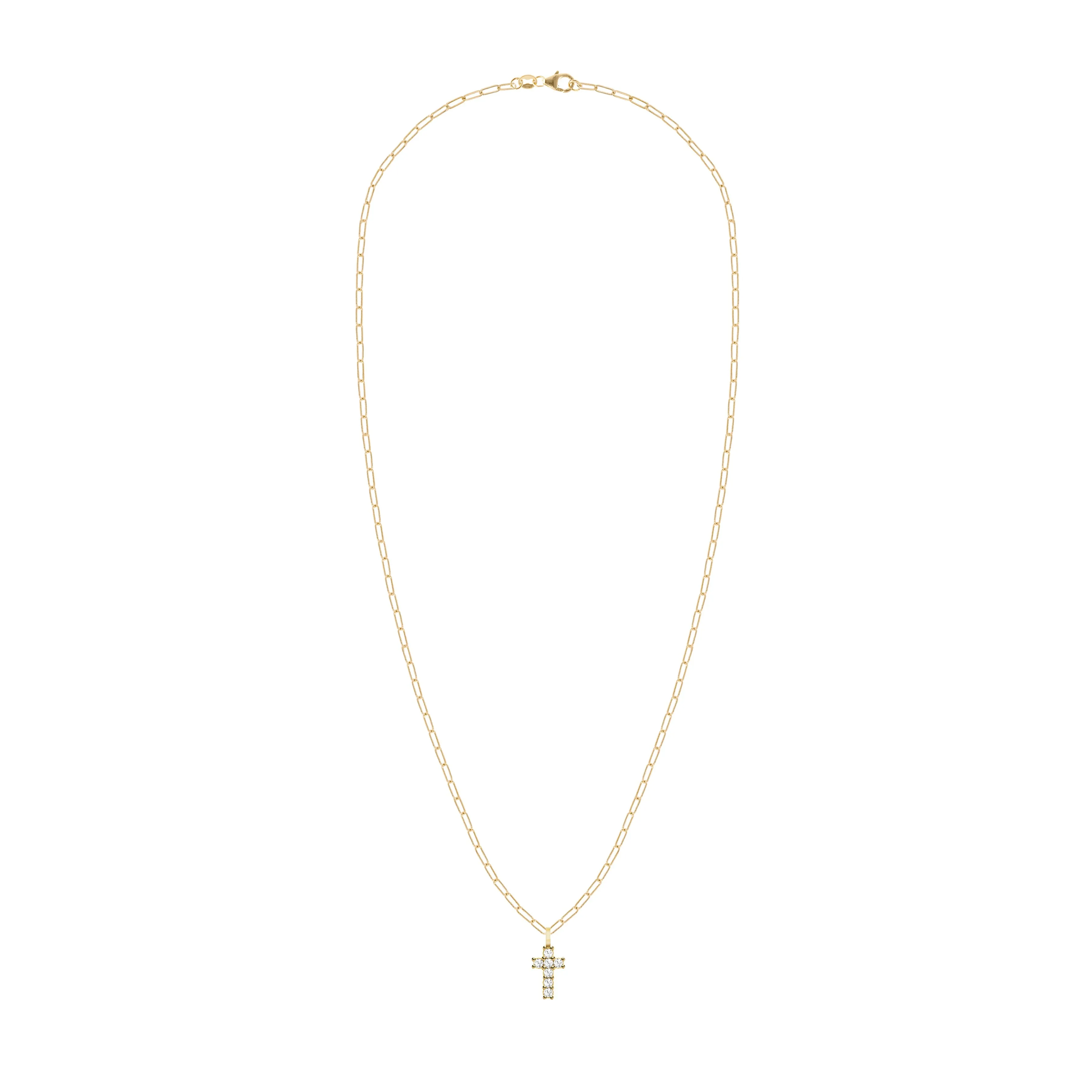 Personalized Rosecliff Small Cross Pendant in 14k Gold sold by Haverhill product image thumbnail 4