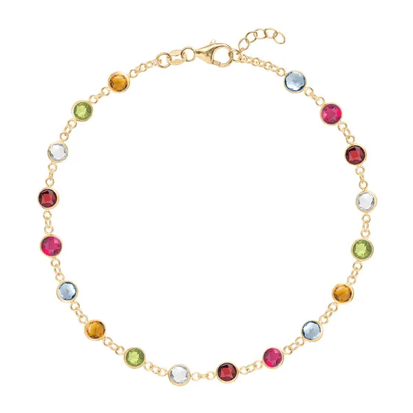 Personalized Newport Birthstone Bracelet in 14k Gold sold by Haverhill