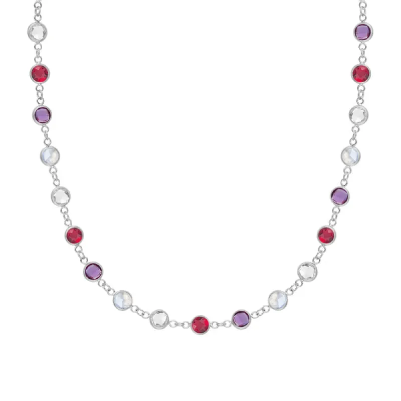 Personalized Newport Birthstone Necklace in 14k Gold sold by Haverhill