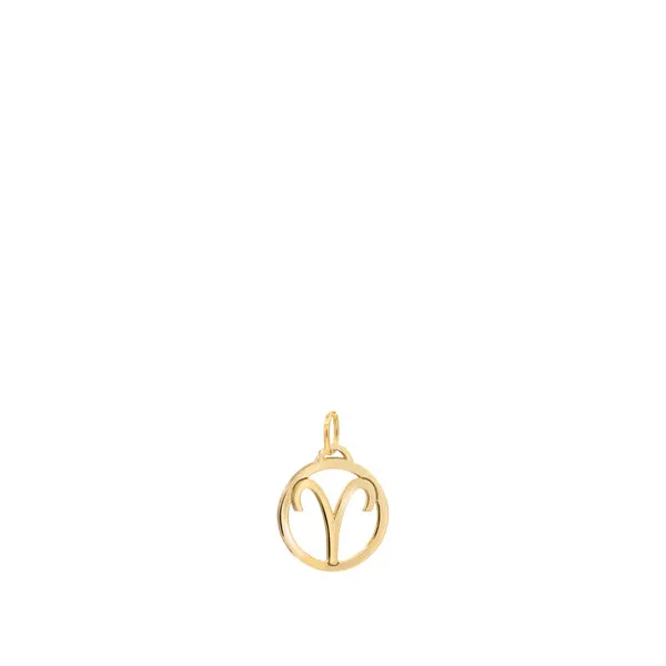 Personalized Zodiac Pendant in 14k Gold sold by Haverhill