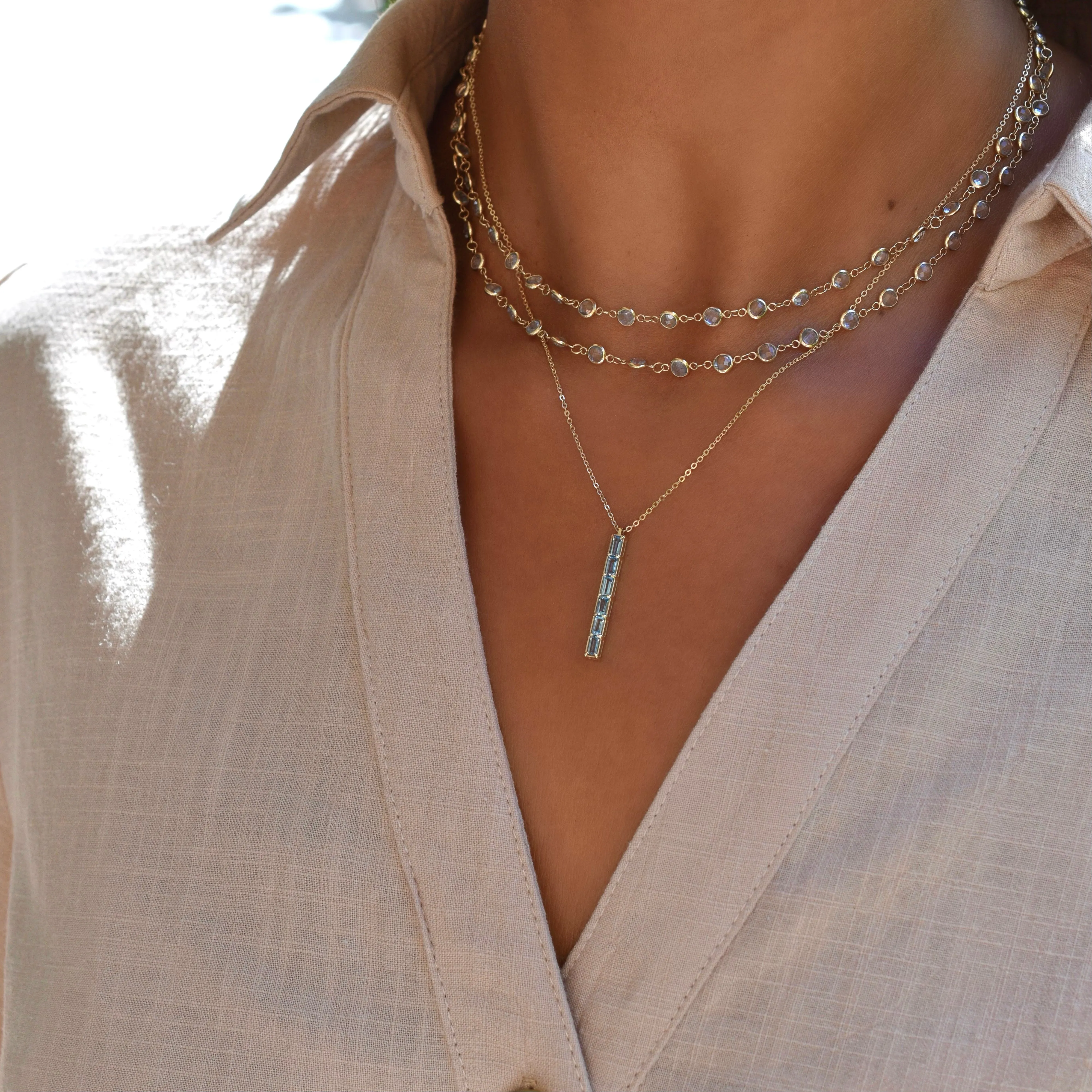 Providence 6 Nantucket Blue Topaz Pendant in 14k Gold (December) sold by Haverhill product image thumbnail 2