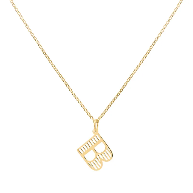 Essex Letter B Pendant in 14k Gold sold by Haverhill
