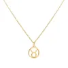 Personalized Zodiac Pendant in 14k Gold sold by Haverhill